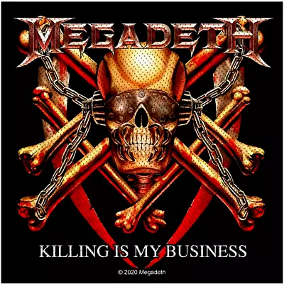 Megadeth Sew On Patch 'Killing Is My Business' - Official Merchandise - F&P • £4.25