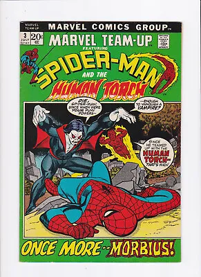 Marvel Team-up #3 [1972 Vf-] Spider-man & Human Torch    Morbius App! • $84.99