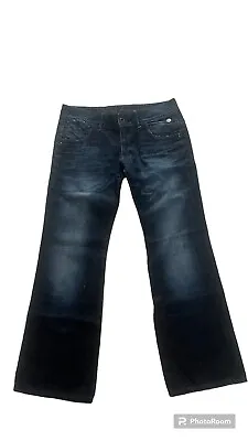 Womens G-Star 3301 BOOTLEG Regular Bootcut Blue Jeans W32 L30 • £20