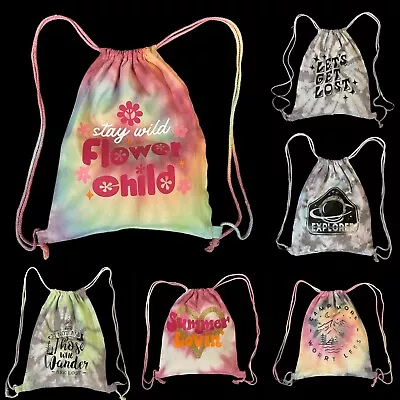 Tie Dye Drawstring Backpack • $14