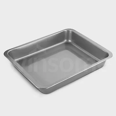 Non Stick Dish Roaster Baking Pan Oven Cooking Tray Deep Roasting Chicken Meat • £8.26