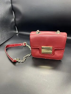 $29.95 • Buy Zac Posen Z Spoke Mini Crossbody Bag Red Genuine Leather
