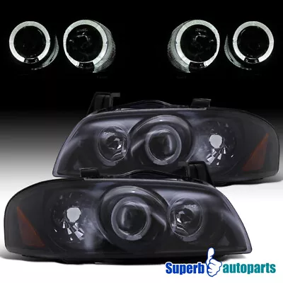Fits 2004-2006 Sentra Smoke Halo Projector Headlight Glossy Shiny Black • $160.53
