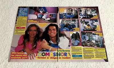 MODERN TALKING 1987 Anders Clipping Poster Swedish Magazine Okej Vintage 1980s • $11