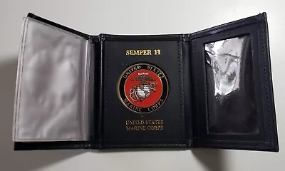 United States Marine Corps Leather Billfold/wallet - New - Usmc • $35