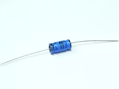 Illinois Capacitor 22uF Bi-Polar/Non-Polar Axial Aluminum Electrolytic 50V ±20% • $1.13