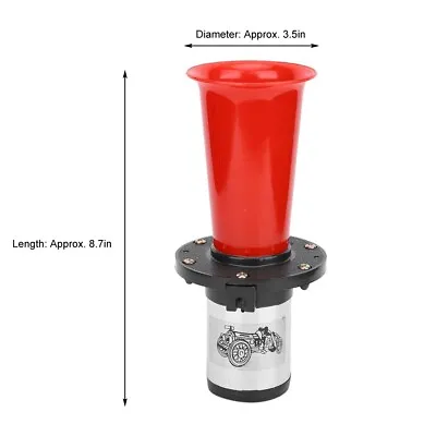 Universal 12V 110DB Car Motorcycle Klaxon Antique Vintage Air Horn Modification♬ • $43.31