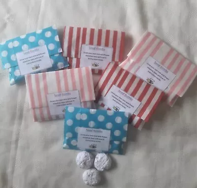 £1.50 • Buy Wild Flower Seed Bombs. . Hand Created Great Party Bag Filler, Small Gift.