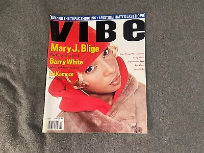 Vibe Magazine February 1995 Mary J Blige 2PAC Tyra Banks Barry White Jason Kidd • $79.99