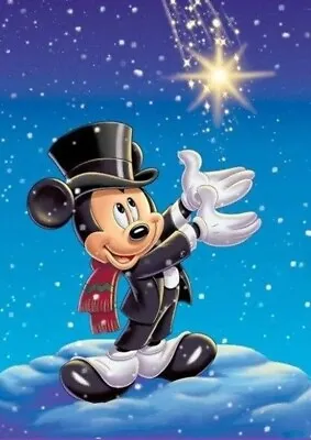 $12.55 • Buy 30x40cm...5D DIAMOND PAINTING  MICKEY With STAR  Full Round Drill 