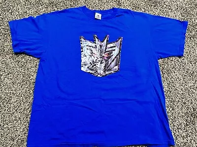 Transformers Megatron Decepticon T-Shirt Vintage 2000s  - Size XL - Shiny Logo • $14.97