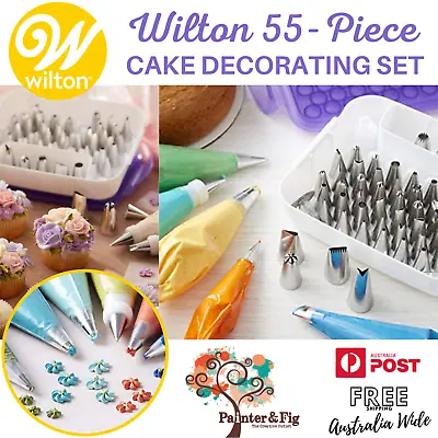 £65.18 • Buy Wilton Master Tip Set 55 Icing Tips Decorating Piping Nozzles Cake Cupcake Tools