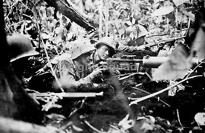 $4.95 • Buy WW2 Picture Photo Gloucester 1944 American Troops W Browning M1917 M Gun 2323