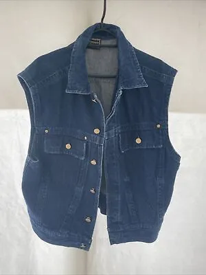 Versace Denim Vest Jacket • $110