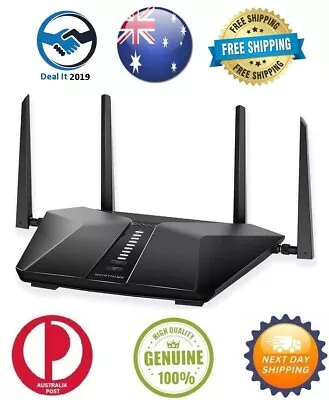 NETGEAR Nighthawk AX5400 6-Stream Wi-Fi 6 Router MODEL: RAX50-100APS • $285