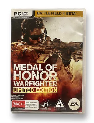 Medal Of Honor Warfighter Limited Edition PC DVD-ROM Free Postage • $21.85