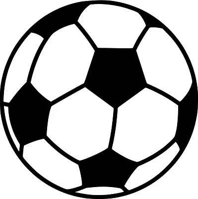 Soccer Ball Vinyl Sticker Decal Sports - Choose Size & Color • $9.77