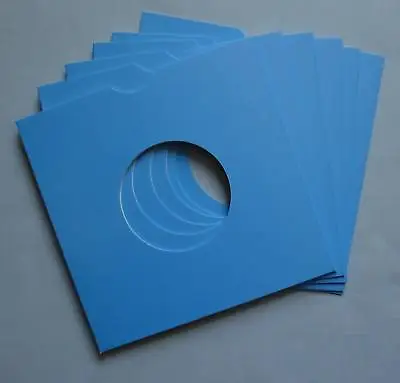 7  BLUE CARD RECORD SLEEVES - (pack Of 25) • £7.99