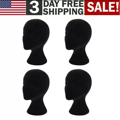 $13 • Buy Female Foam Mannequin Head Model Hat Glasses Wig Manikin Display Stand 1/2/4PCS