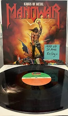 Manowar - Kings Of Metal LP 1988 Atlantic First US Pressing EX/VG+ • $21.50