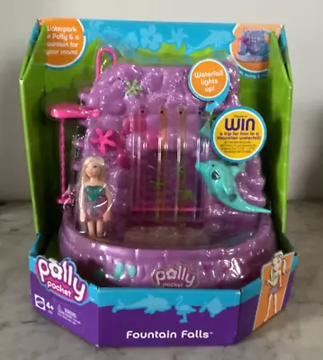 Polly Pocket Fountain Falls Water Park Playset Mattel 2005 NIB • $60.23