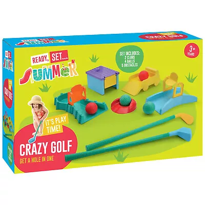 Crazy Golf Set Enjoy A Fun Time Outdoors With Family And Friends Gift For Kids • £19.89
