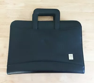 Collins Faux Leather A4 Conference Folder With Retractable Handles In Black • £18.99