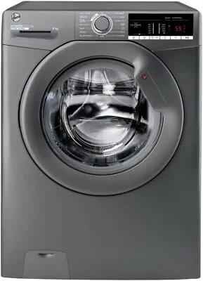 Hoover 8kg Washing Machine 1500 Spin D Energy - Graphite - H3W 58TGGE/-80 • £249