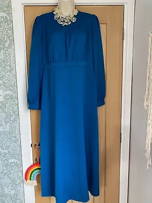 70s Vintage Style Party Occasion Dress Shein 12-14 • £9.99