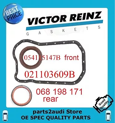 Vw 2.8 Vr6jetta Golf Passat Oil Pan Seal Kit Crank Seals 3 Pcs  Aaa Engines • $57