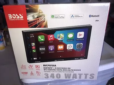 NEW BOSS Audio Systems BVCP9700A 2 Din Apple CarPlay Android Auto Car Stereo • $127.99