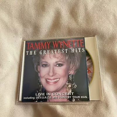 Tammy Wynette - Greatest Hits (Live) - Original CD Album & Inserts Only • £1.78