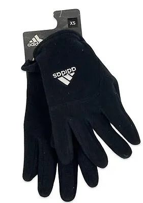 Adidas Fleece Gloves XS Black/White Winter Gloves • £9.99