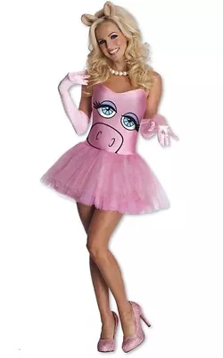 Licensed Miss Piggy The Muppets Adult Womens Fancy Dress Halloween Tutu Costume • $40.21