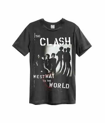 £21.95 • Buy Amplified The Clash Westway To The World Unisex Charcoal T-Shirt 