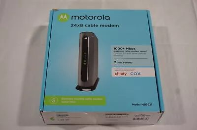 Motorola MB7621 Ethernet Cable Modem Pairs With Any WiFi Router Up To 900 Mbps • $30.29