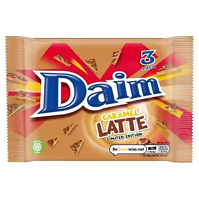 Daim Caramel Latte 9 Bar Perfect Gift For All Occasions  Exp-19/1/2024 • £6.99