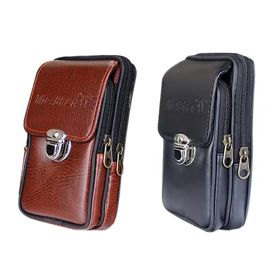Cell Phone Waist Belt Holster Loop Pack Bag PU Leather Pouch Wallet Case​ Cover • £7.50