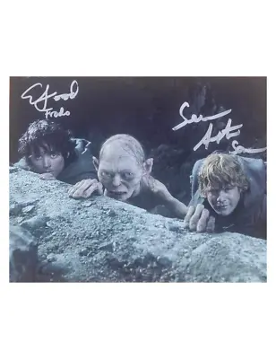10x8 Lord Of The Rings Print Signed By Elijah Wood And Sean Astin Authentic+COA • £205