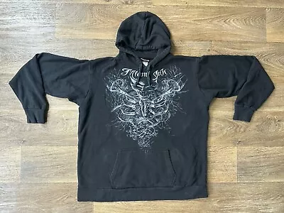 Miami Ink Hoodie Men's 2XL Black Hooded Sweatshirt Skeleton Goth Y2k • $70