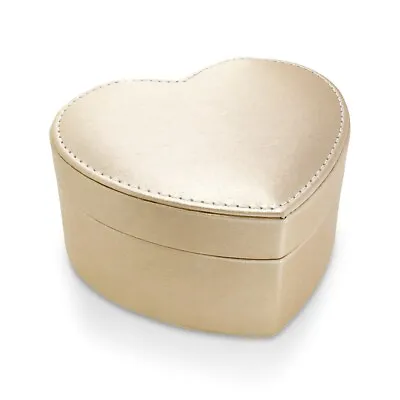 Mele & Co Womens Gold PU Heart Jewellery Box • £12.70