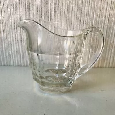 Vintage Jacobean Glass Milk Jug Davidson 1930's Art Deco Clear Glass Jug • £5.99