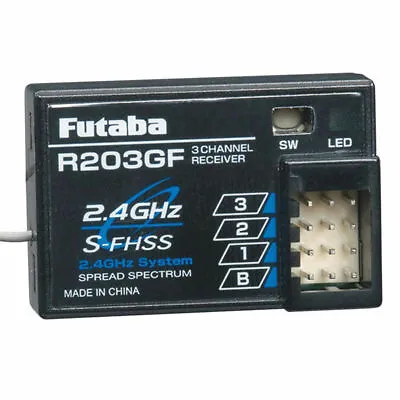 Futaba R203GF 2.4GHz S-FHSS 3 Channel Receiver FUTL7603 • $47.48