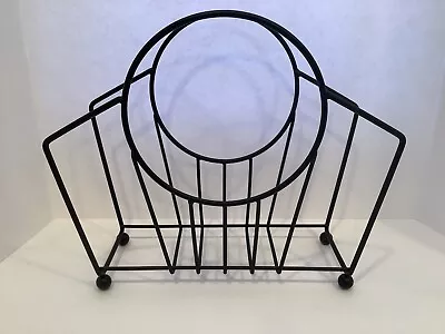 Vintage Mid Century Modern Memphis Circa 1980s Magazine Rack Bertoia Era Art Dec • $59.95