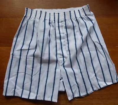 Vtg. Men's Boxer Short Underwear Stripes Cotton Blend Small (30-32) USA NWOT • $15