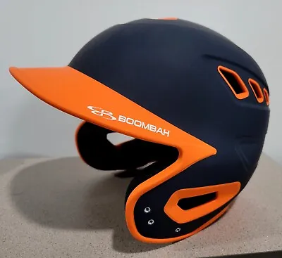 Boombah Baseball Softball Batting Helmet Navy Orange Sr Senior Adult Size • $36.99