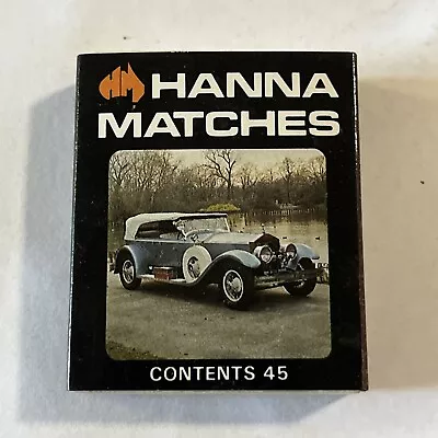 Hanna Matches & Sterling Cigarettes Vintage Car Series Matchbox 1930 Rolls Royce • $6.50