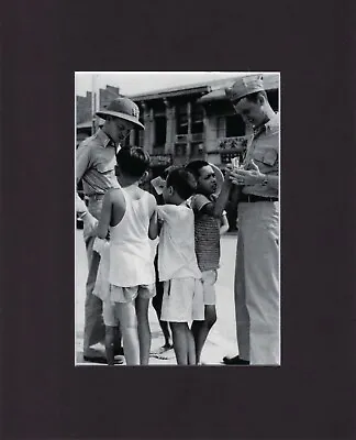 8X10 Matted Print Picture Edward Steichen WWII: Downtown Manila 1945 Children • $14.99