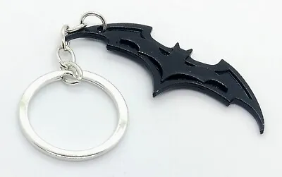 BATMAN KEYCHAIN Black Bat Logo Key Chain/Keyring Metal Pendant • $3.35