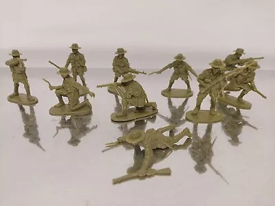 10 X AIRFIX.WWII GHURKAS 1/32 SCALE PLASTIC SOLDIER LOT VINTAGE  • $48.18